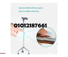 عكازات ستانلس ستيل مع 3 ارجل لكبار السن - 1