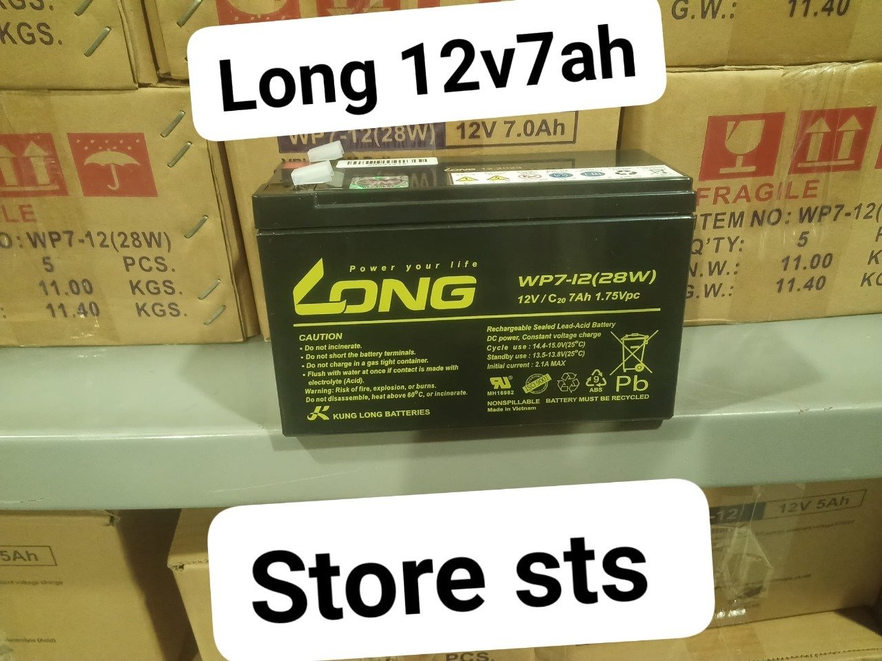 بطارية لونج 7 امبير بأقل سعر في مصر للتواصل : 01023997763