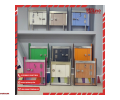 الكومباكت HPL - لقواطيع - فواصل الحمامات - اللوكرز - قرص الترابيزات- Compact HPL for Bathroom doors, - 4