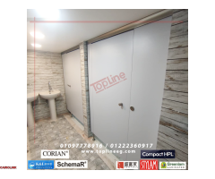 الكومباكت HPL - لقواطيع - فواصل الحمامات - اللوكرز - قرص الترابيزات- Compact HPL for Bathroom doors, - 3